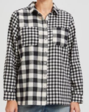 Womens Flannel Shirt Checkered Long Sleeve Button Down V Neck Casual Business Office Shirt Stylish Comfortable and Versatile Perfect for Spring Fall Daily Wear and All Occasions