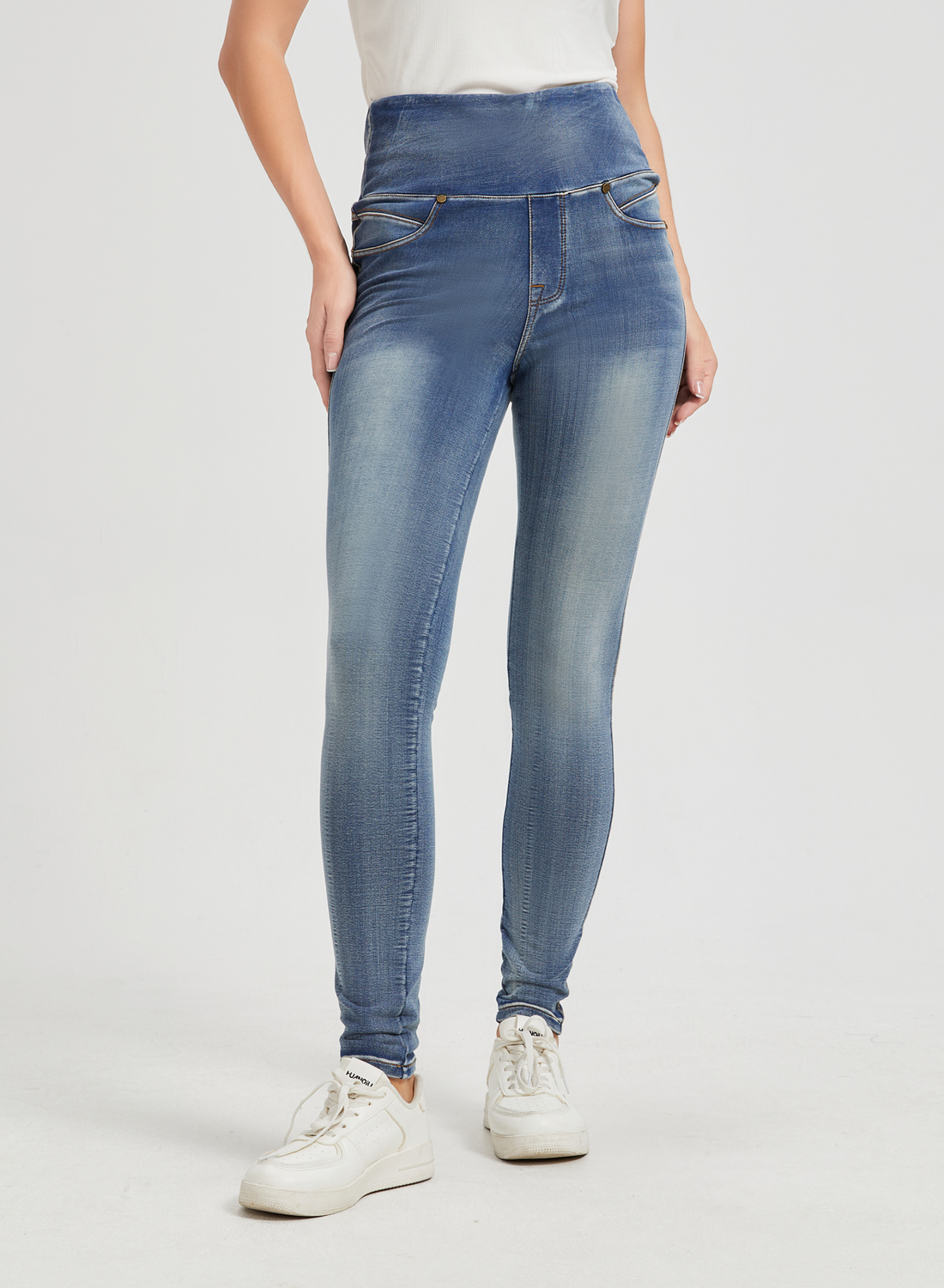 Wide Leg Jeans for Women ，High Waisted Stretchy Jeans ，Durable Breathable Straight Leg ，Denim Trousers Comfortable Fashionable Casual Wear Perfect for Everyday Style