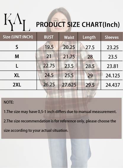 Womens Flannel Shirt Long Sleeve Checkered V Neck Button Down Casual Business Office Shirt Stylish and Comfortable Flannel Top Ideal for Spring and Autumn Versatile for Every Outfit Essential for Every Womens Wardrobe Brown Beige Plaid